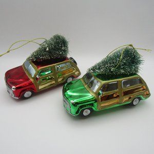 Allen + Roth Automobile Glass Ornaments